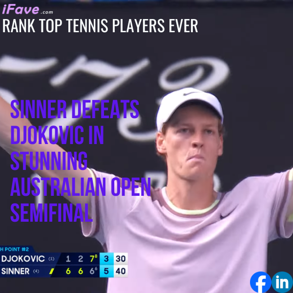 Explore the stunning upset as Sinner defeats Djokovic at the Australian Open